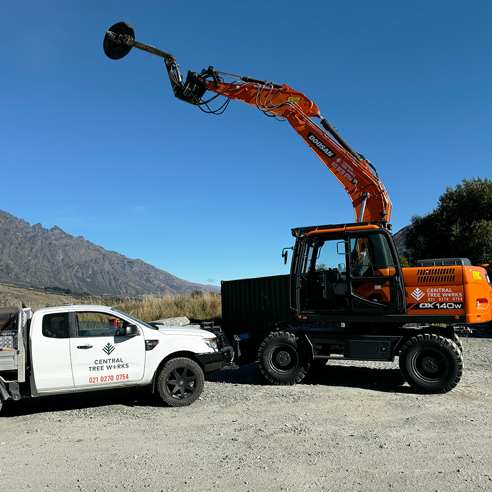 Large Hedge Trimming Tractor Queenstown